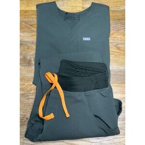 FIGS Technical Collection CATARINA Scrub Top & Cargo Pants Women’s Size Small